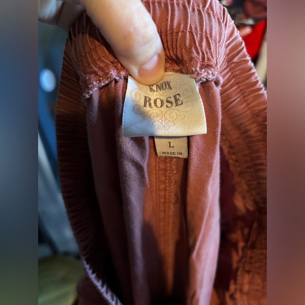 Rust colored joggers Large KNOX ROSE - Picture 3 of 4